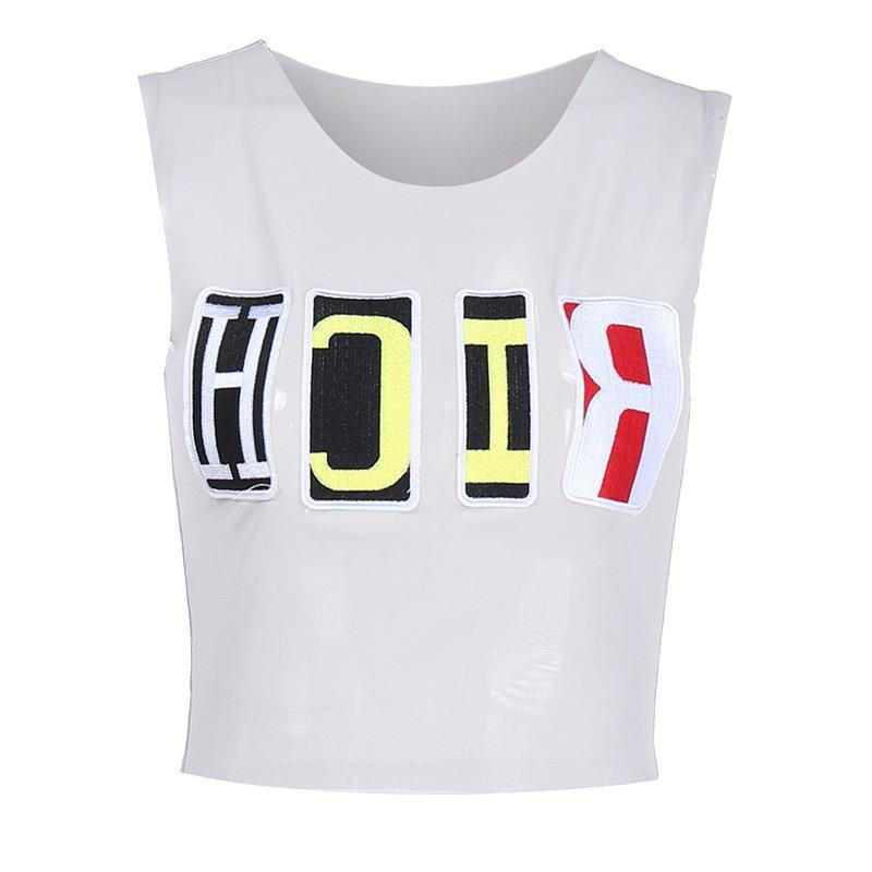 Rich Hot Girl Slim-fit Vest Top