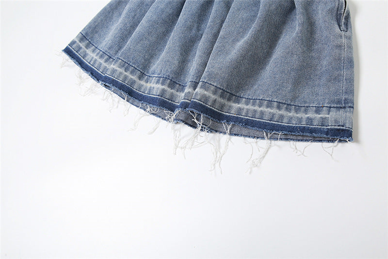 Fashion Wash Street Pleated Skirt