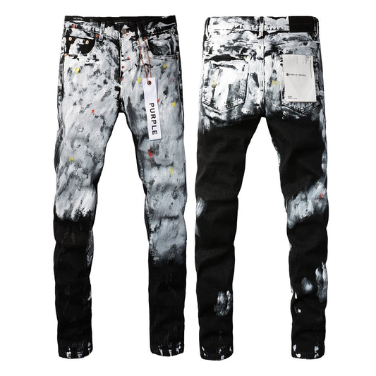 Drippy Gradient Cross-border Fitted Jeans